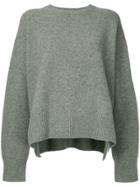 Le Ciel Bleu Crew Neck Jumper - Grey