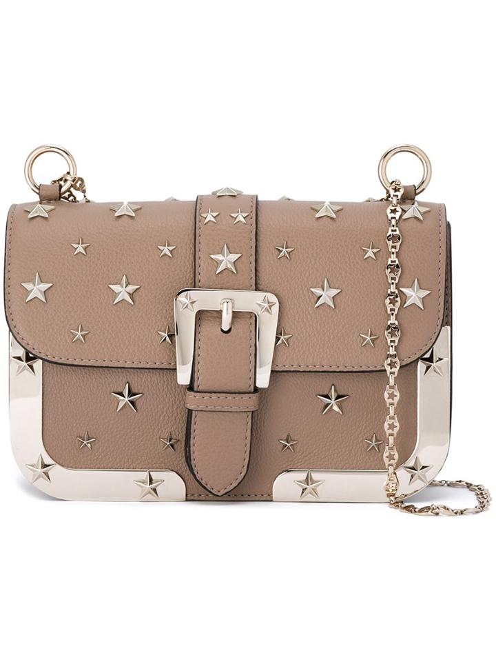 Red Valentino Buckle Detail Cross Body Bag, Women's, Nude/neutrals