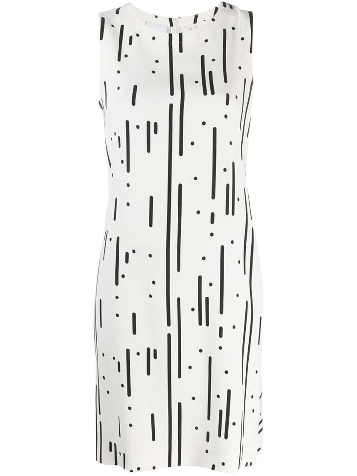 Akris Punto Patterned Shift Dress - White