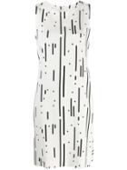 Akris Punto Patterned Shift Dress - White