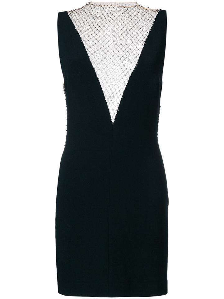 Stella Mccartney Embellished V-neck Dress - Black