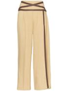 Rosie Assoulin Applesauce Criss-cross Trim Trousers - Neutrals