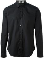 Burberry Classic Shirt, Men's, Size: Large, Black, Cotton/spandex/elastane