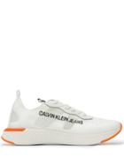 Calvin Klein Jeans Logo Panelled Sneakers - White