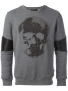 Philipp Plein United Sweatshirt, Men's, Size: Xl, Grey, Cotton/polyurethane/polyester/spandex/elastane