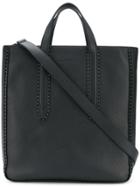 Salvatore Ferragamo Leather Tote Bag - Black