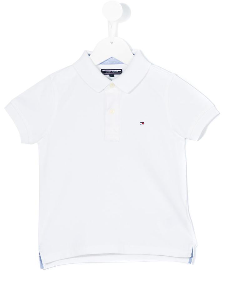 Tommy Hilfiger Junior - Classic Polo Shirt - Kids - Cotton/spandex/elastane - 4 Yrs, White