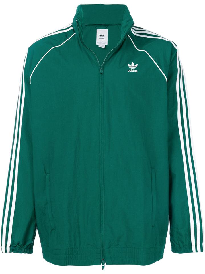 Adidas Adidas Originals Full Zip Windbreaker Jacket - Green