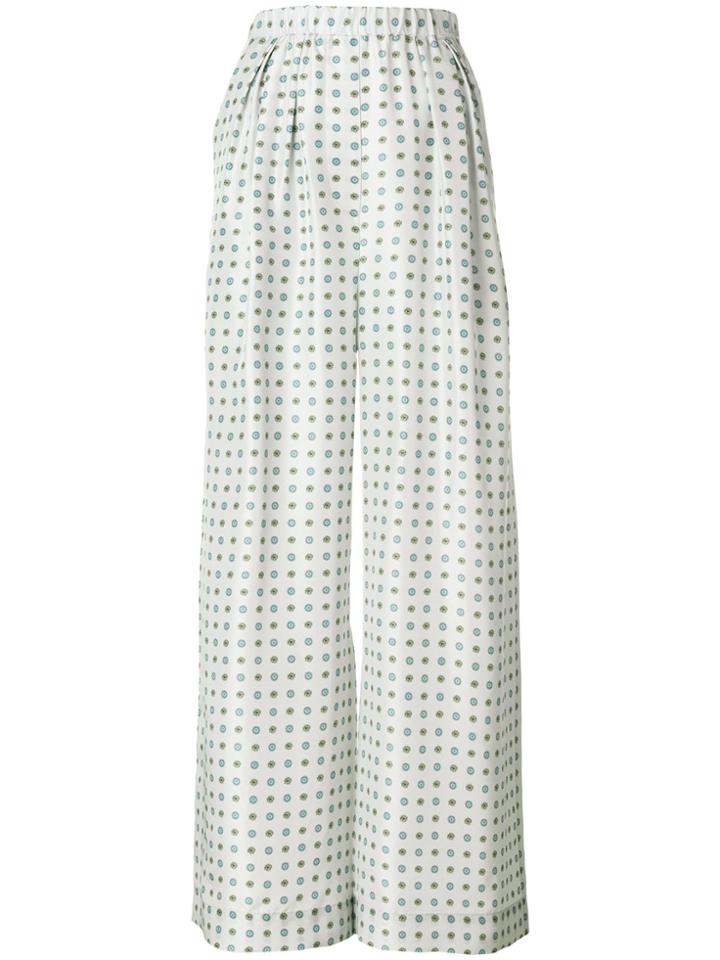 Christian Wijnants Patterend Palazzo Trousers - Grey