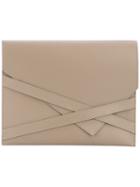 Eleventy - Envelope Clutch - Women - Leather - One Size, Nude/neutrals, Leather