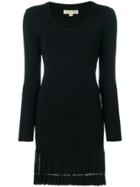 Michael Kors Pleated Hem Dress - Black