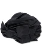 Maison Michel Bow Detail Turban - Black
