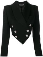 Alessandra Rich Embellished Button Blazer - Black