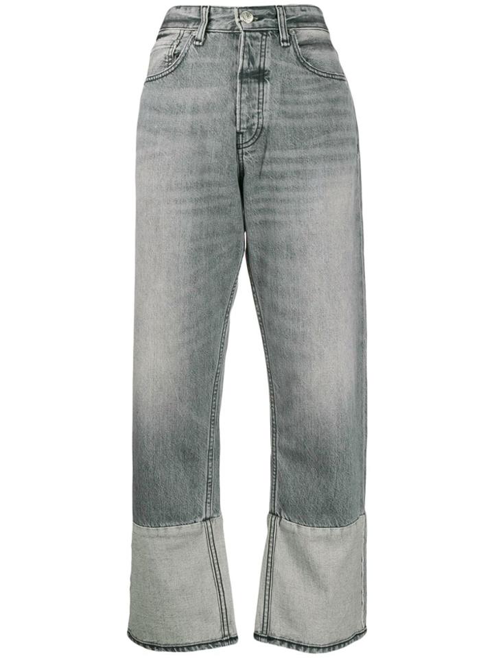 Rag & Bone High-waisted Straight Jeans - Grey
