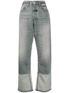 Rag & Bone High-waisted Straight Jeans - Grey