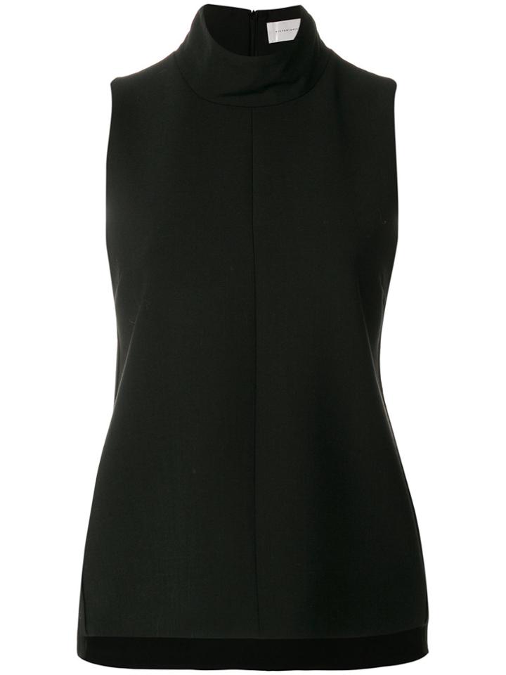 Victoria Victoria Beckham Embellished Cady Top - Black