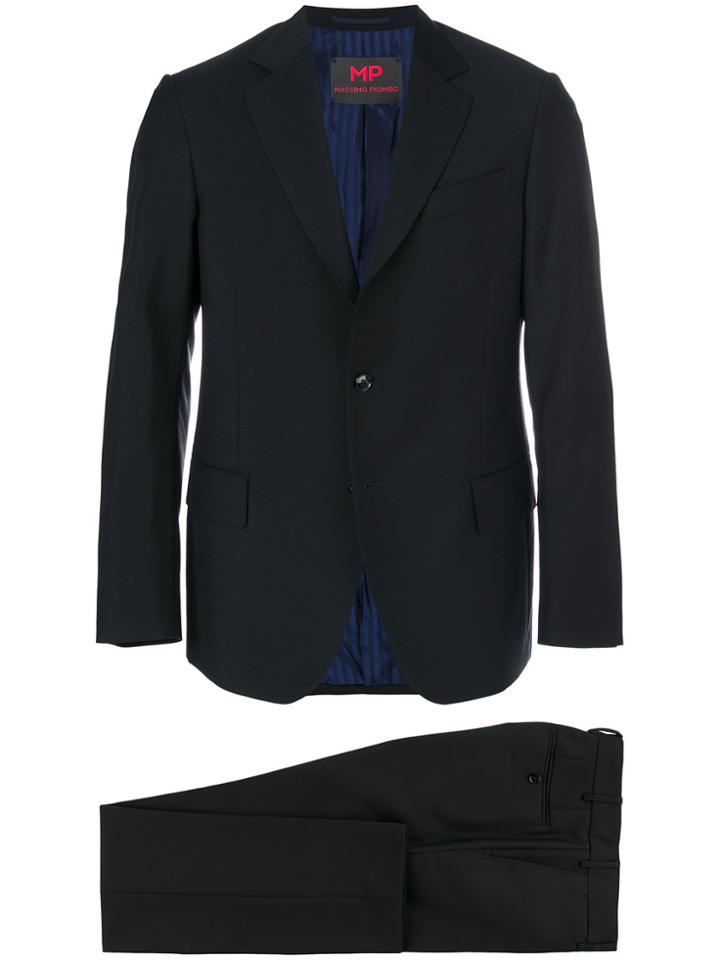 Mp Massimo Piombo Two Piece Suit - Black