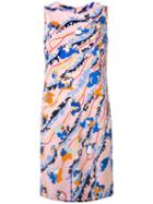 Emilio Pucci Floral Print Shift Dress, Women's, Size: 44, Viscose/silk