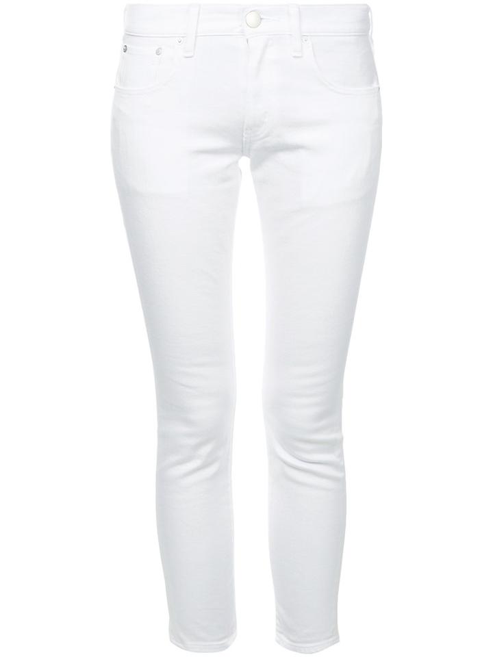 Red Card - Skinny Jeans - Women - Cotton/polyurethane - 27, White, Cotton/polyurethane