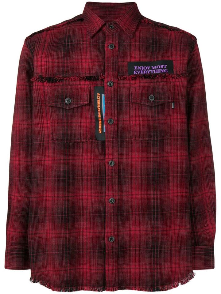 Diesel Tartan Pattern Shirt - Red