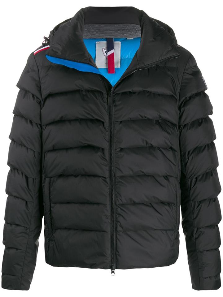 Rossignol Hooded Logo Patch Padded Jacket - Black