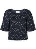 3.1 Phillip Lim Bouclé Top, Women's, Size: 4, Blue, Viscose/cotton/polyamide/silk