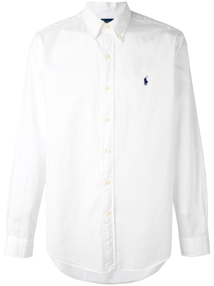 Long Sleeve Logo Shirt - Men - Cotton - M, White, Cotton, Ralph Lauren