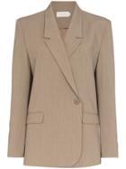Low Classic Side Fastening Blazer - Brown