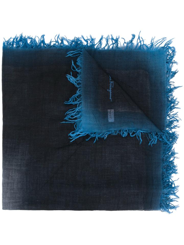 Salvatore Ferragamo Gradient Scarf - Blue