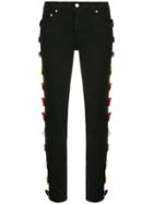 Tu Es Mon Trésor Bow-embellished Skinny Jeans - Black