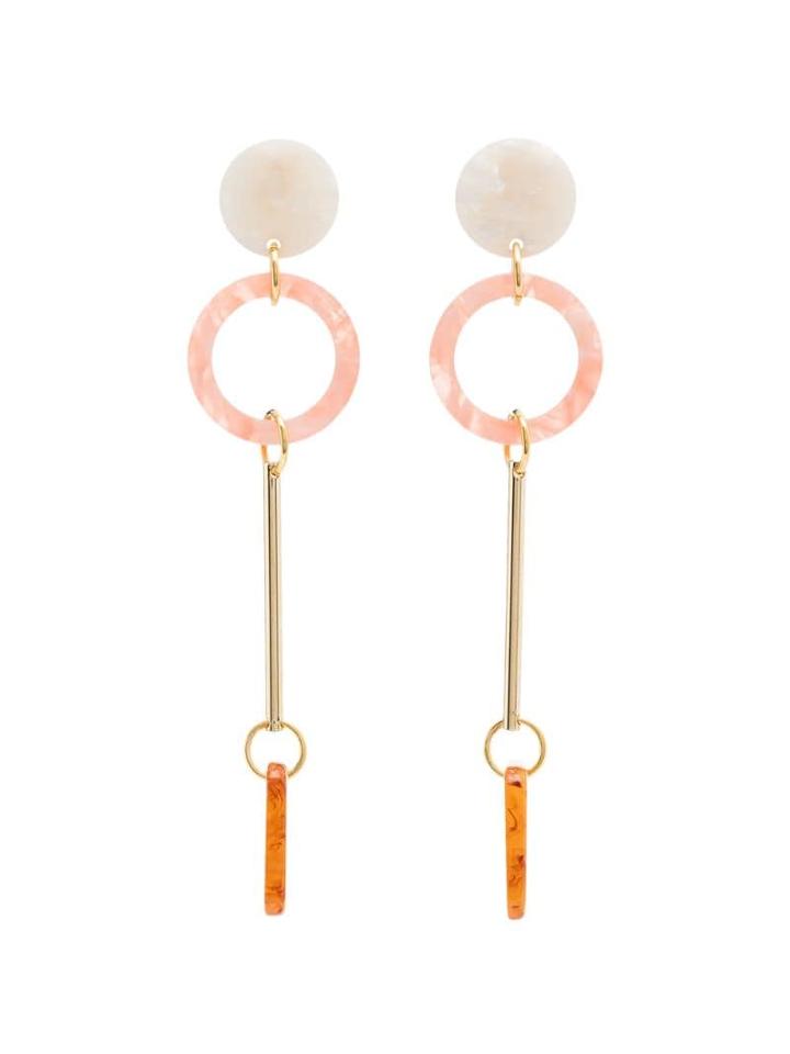 Iuo Linked Shapes Drop Earrings - Multicolour