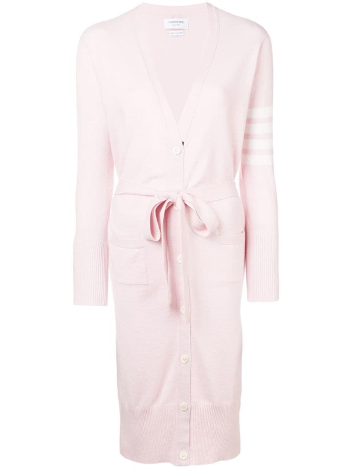 Thom Browne Long Boxy Cashmere Cardigan - Pink