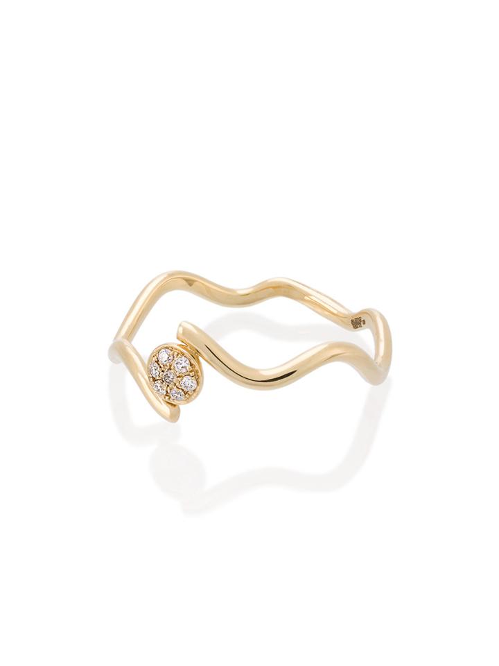 Sabine Getty Wiggly Love Ring - Metallic