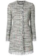 Tagliatore Longline Tweed Jacket - Multicolour