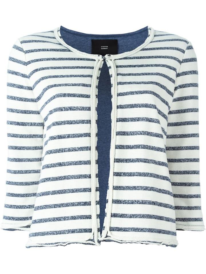 Steffen Schraut Striped Cropped Jacket