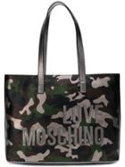 Love Moschino Camouflage Print Tote - Brown
