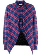 Balenciaga Swing Canadian Plaid Shirt - Blue