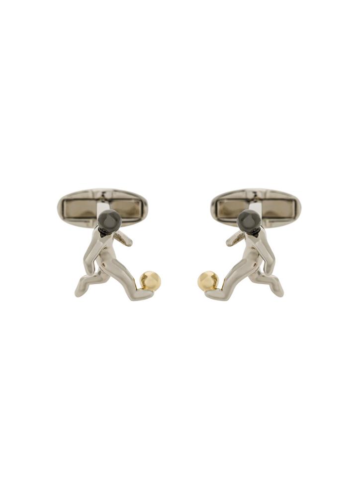 Paul Smith Football Player Cufflinks - Metallic