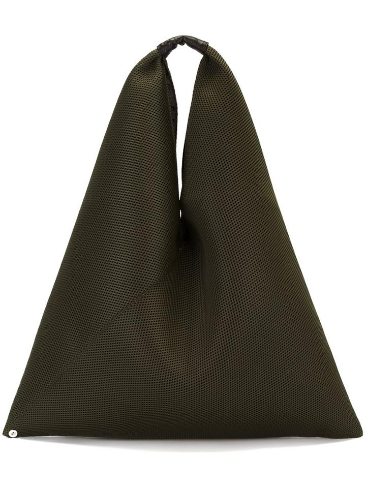 Mm6 Maison Margiela Tech Mesh Shoulder Bag, Women's, Green