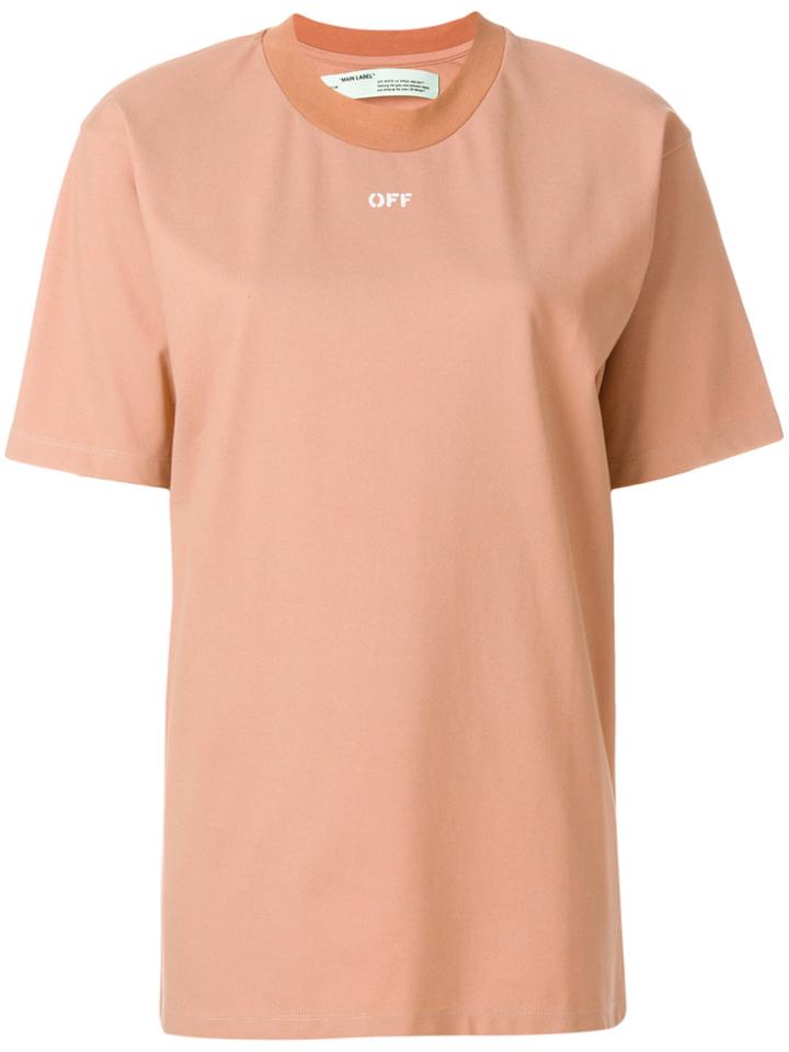 Off-white Flower Shop Print T-shirt - Pink & Purple