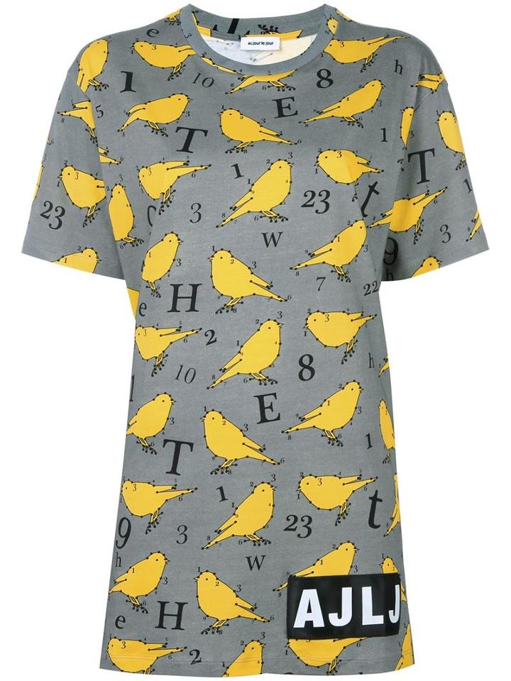 Au Jour Le Jour Oversized T-shirt, Women's, Size: 40, Grey, Cotton