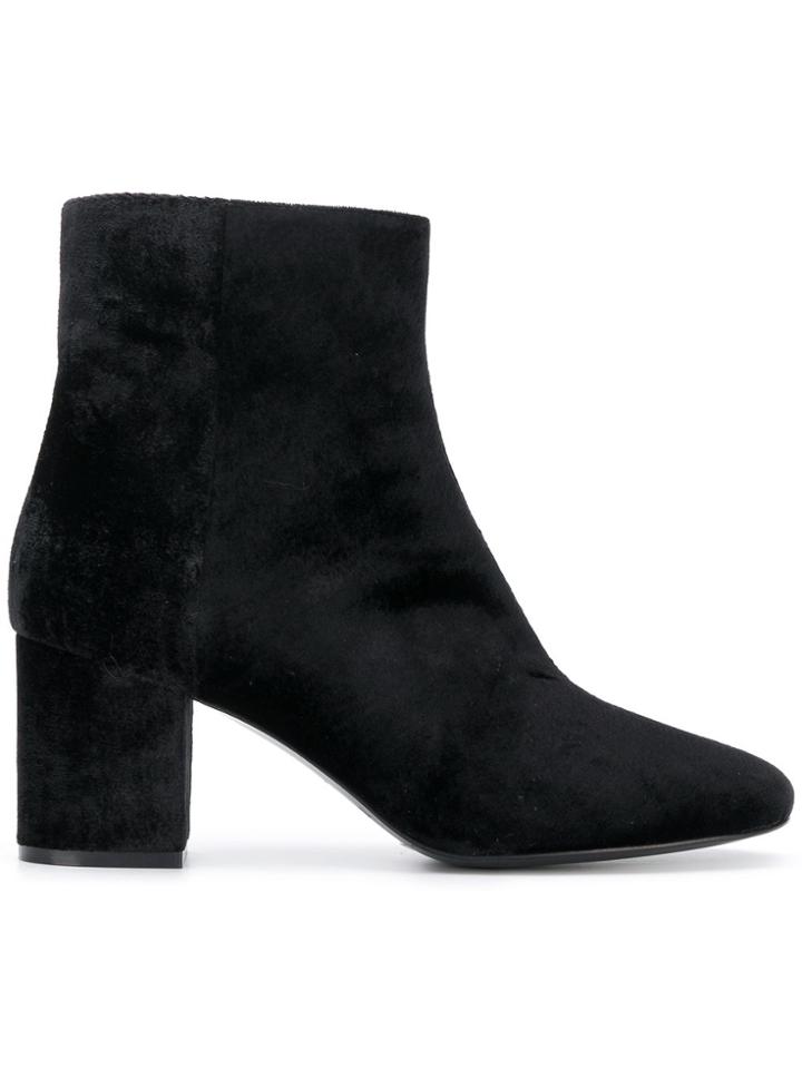 Twin-set Chunky Heel Ankle Boots - Black