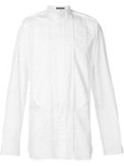 Ann Demeulemeester Boxy Long Shirt, Men's, Size: Small, White, Cotton