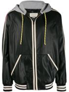 Gucci Hooded Leather Jacket - Black