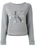 Calvin Klein Jeans - Logo Knitted Sweater - Women - Cotton - L, Grey, Cotton