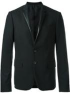 Les Hommes Urban Contrast Lapel Blazer