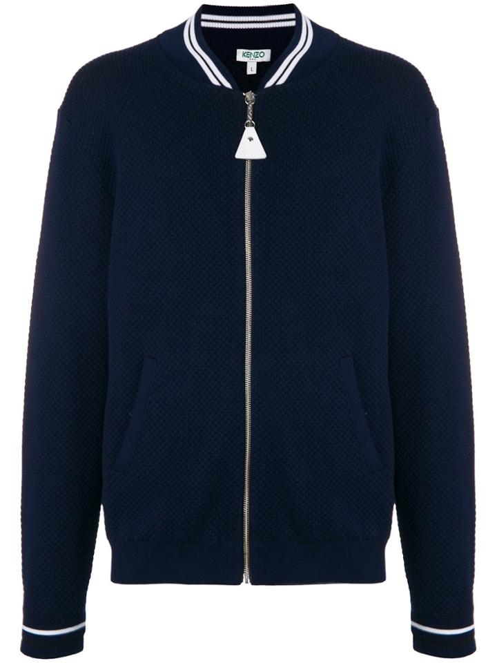 Kenzo Zipped Bomber Jacket - Blue