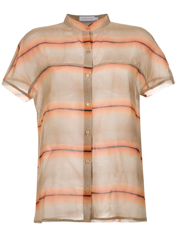 Mara Mac Striped Sheer Shirt - Unavailable
