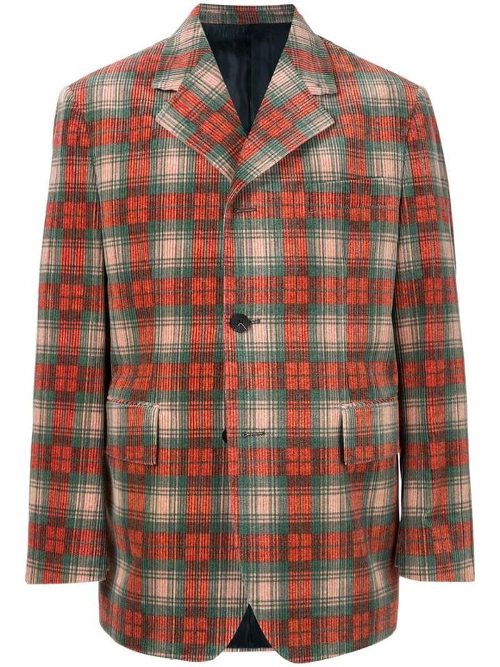 Wooyoungmi Checked Print Jacket - Red