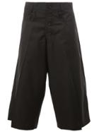 Christopher Nemeth Pleated Detailing Cropped Trousers - Black